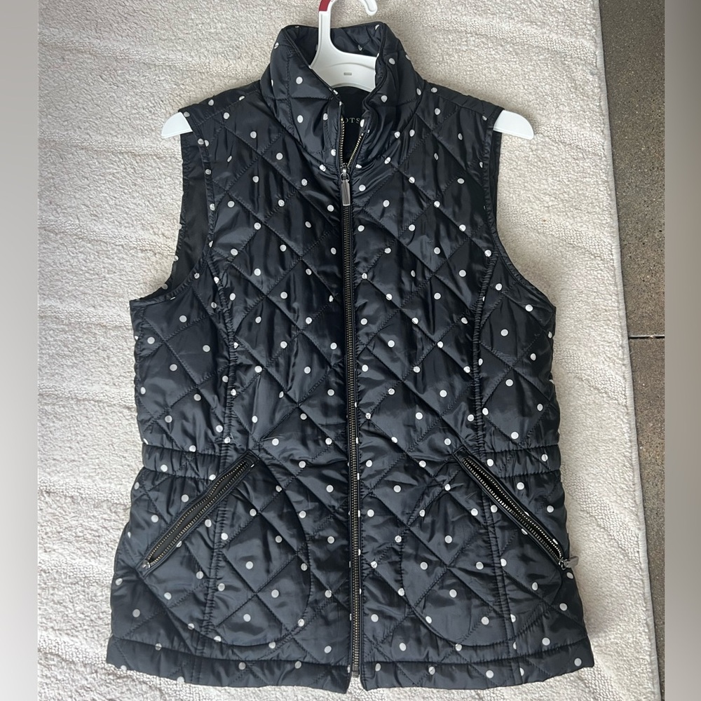 Talbots women’s polka dot vest size S